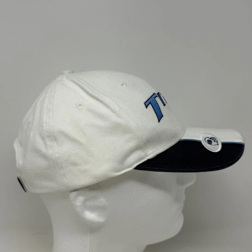 NFL Tennessee Titans White Baseball Cap Adjustable Hat Embroidered Cotton